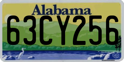 AL license plate 63CY256