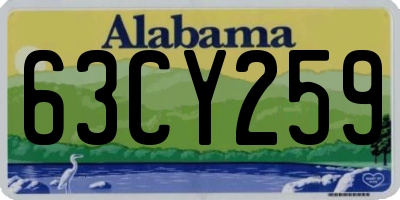 AL license plate 63CY259