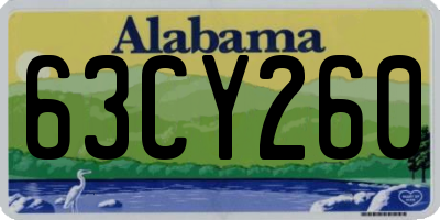 AL license plate 63CY260