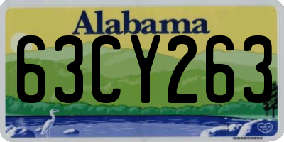 AL license plate 63CY263
