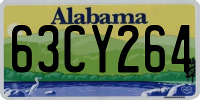 AL license plate 63CY264