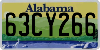 AL license plate 63CY266