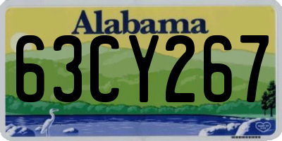 AL license plate 63CY267