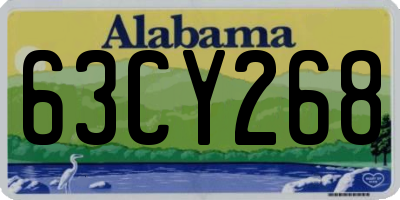 AL license plate 63CY268