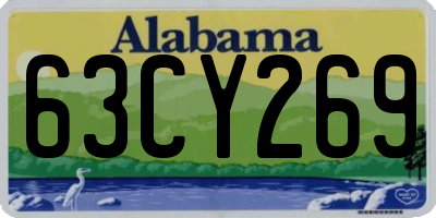 AL license plate 63CY269
