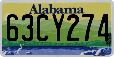 AL license plate 63CY274