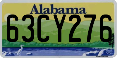 AL license plate 63CY276