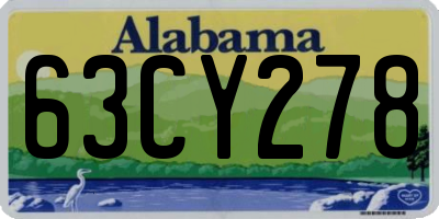 AL license plate 63CY278