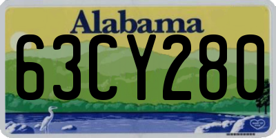 AL license plate 63CY280