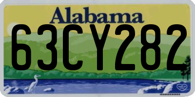 AL license plate 63CY282