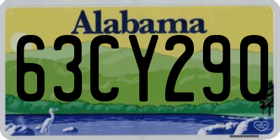 AL license plate 63CY290