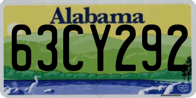 AL license plate 63CY292