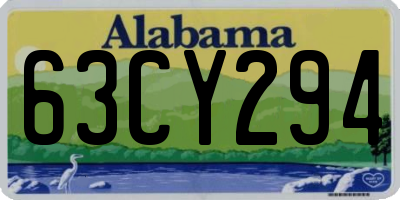 AL license plate 63CY294