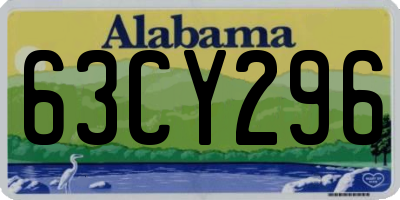 AL license plate 63CY296