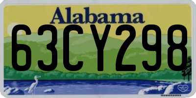 AL license plate 63CY298