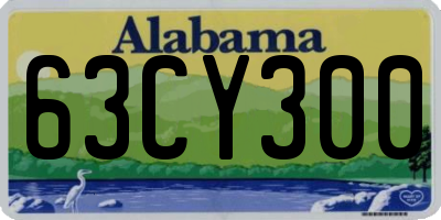 AL license plate 63CY300