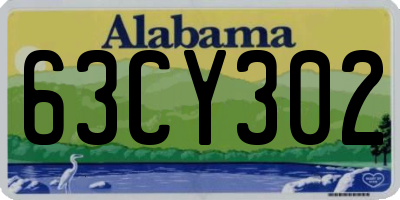 AL license plate 63CY302
