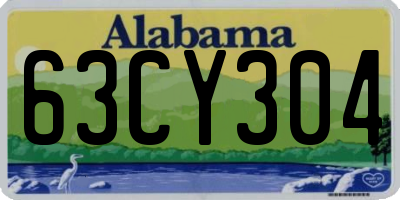 AL license plate 63CY304