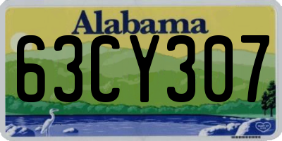 AL license plate 63CY307