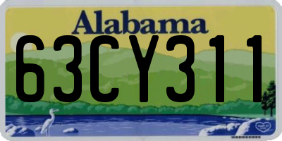AL license plate 63CY311