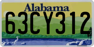 AL license plate 63CY312