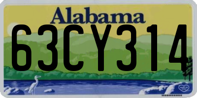 AL license plate 63CY314