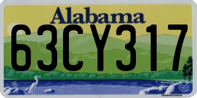 AL license plate 63CY317