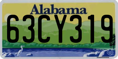 AL license plate 63CY319