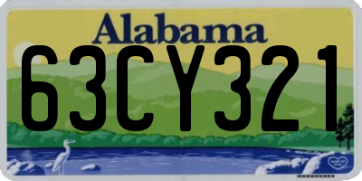 AL license plate 63CY321