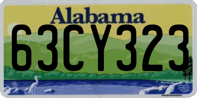 AL license plate 63CY323