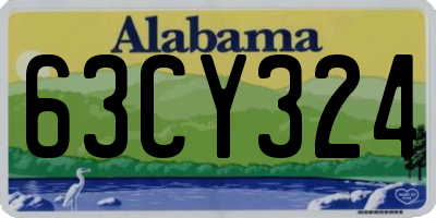 AL license plate 63CY324