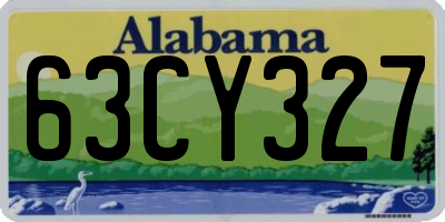 AL license plate 63CY327