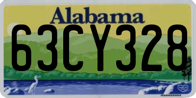AL license plate 63CY328