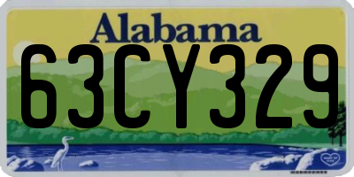 AL license plate 63CY329