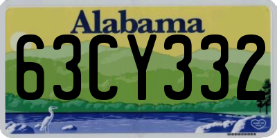 AL license plate 63CY332