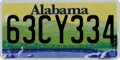AL license plate 63CY334