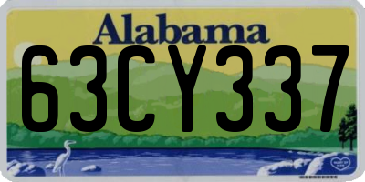 AL license plate 63CY337