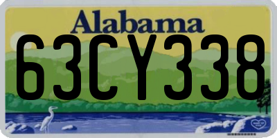 AL license plate 63CY338
