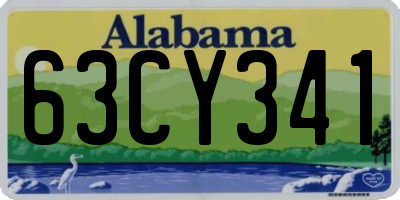 AL license plate 63CY341