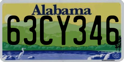 AL license plate 63CY346
