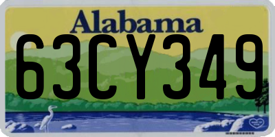 AL license plate 63CY349