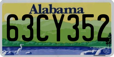AL license plate 63CY352