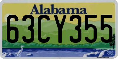 AL license plate 63CY355