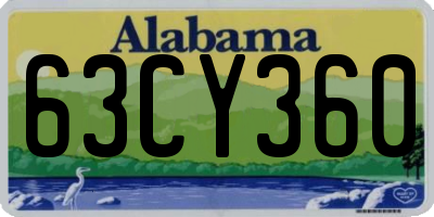 AL license plate 63CY360