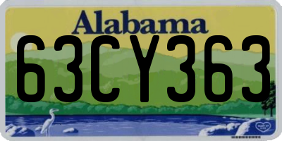 AL license plate 63CY363