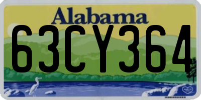 AL license plate 63CY364