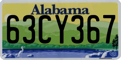 AL license plate 63CY367