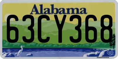 AL license plate 63CY368