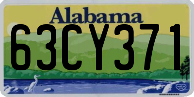AL license plate 63CY371