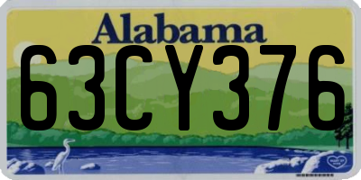 AL license plate 63CY376